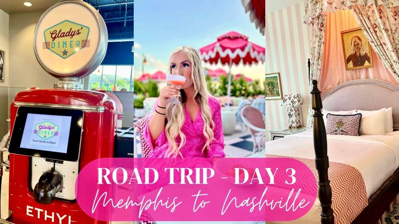 ROAD TRIP DAY 3 | Memphis to Nashville | The Graduate Hotel Nashville, Broadway Street, & More!