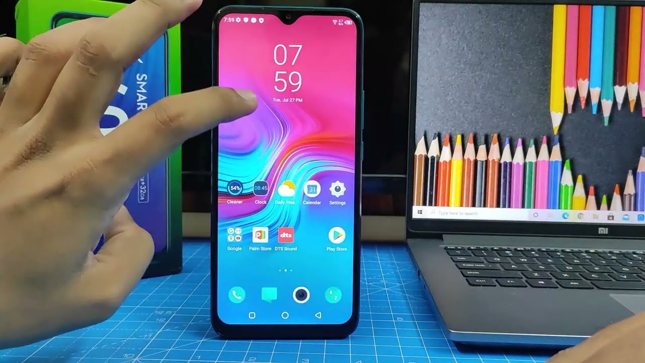 How to enable Double tap to lock the screen in Infinix smart 4 plus