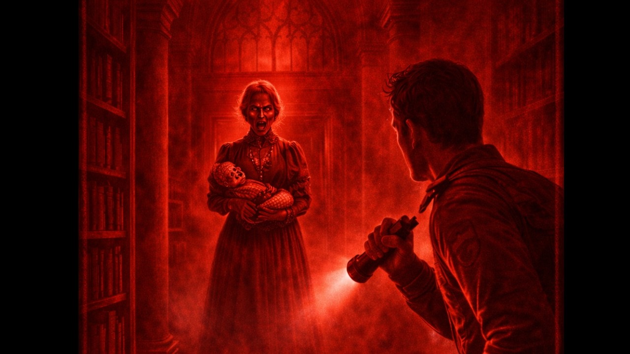 The Night Guard Who Heard a Baby Crying in the Cursed Library