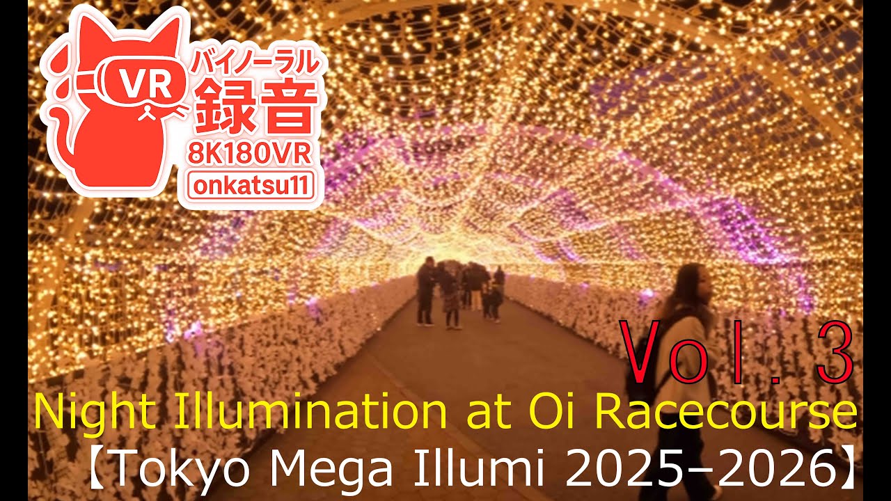 🎆 [Tokyo Mega Illumi 2025–2026 — Night Illumination at Oi Racecourse (8K VR180)] Chapter Three‼
