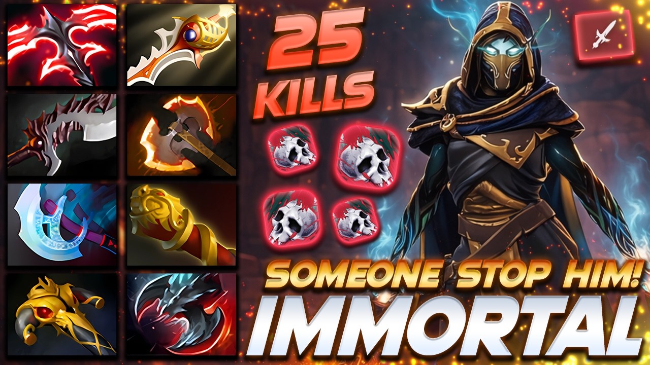 Phantom Assassin Super Critical Damage 25 Frags - Dota 2 Pro Gameplay [Watch & Learn]