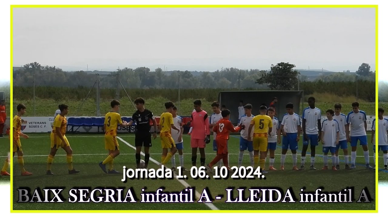 BAIX SEGRIA infantil A - LLEIDA infantil A 06. 10 2024. jornada 1.