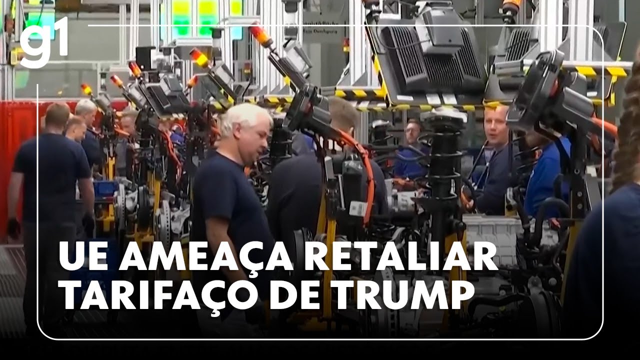 União Europeia ameaça retaliar tarifaço de Donald Trump pela Groenlândia #g1