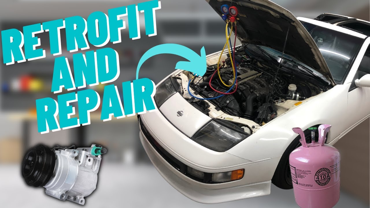 A/C Retrofit How To - Clean and Repair R12 A/C System on 30 Year Old 300zx for R134a Conversion