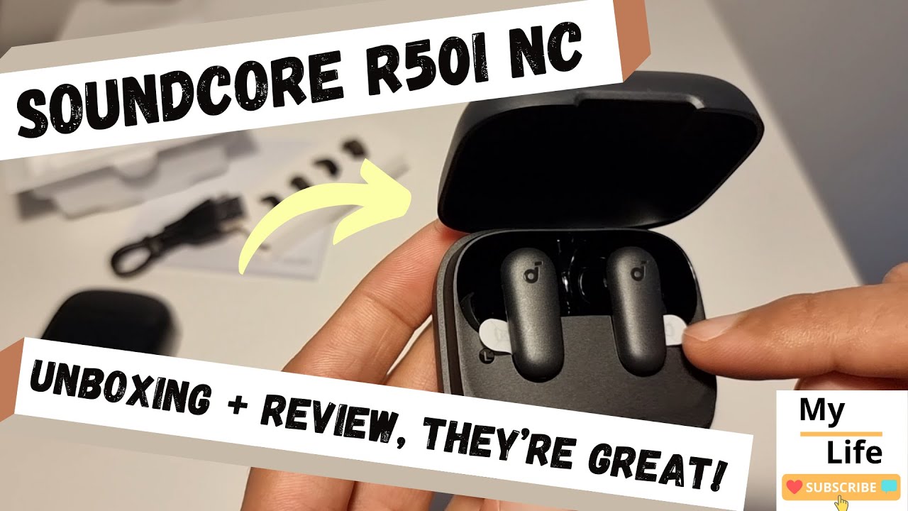 Unboxing and Voicemail Sample Mic Test SOUNDCORE R50i NC Wireless Bluetooth Headphones