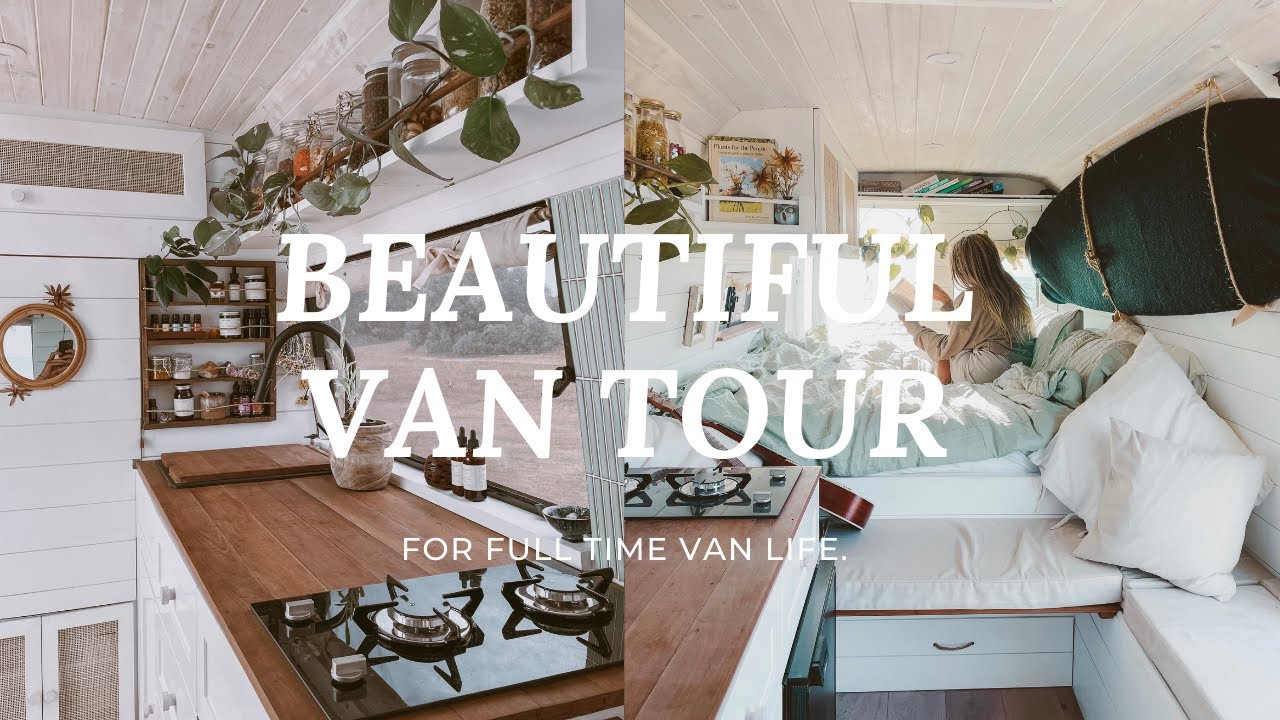 VAN TOUR | Self converted Iveco Daily to the most BEAUTIFUL tiny home | Full-Time VANLIFE Australia