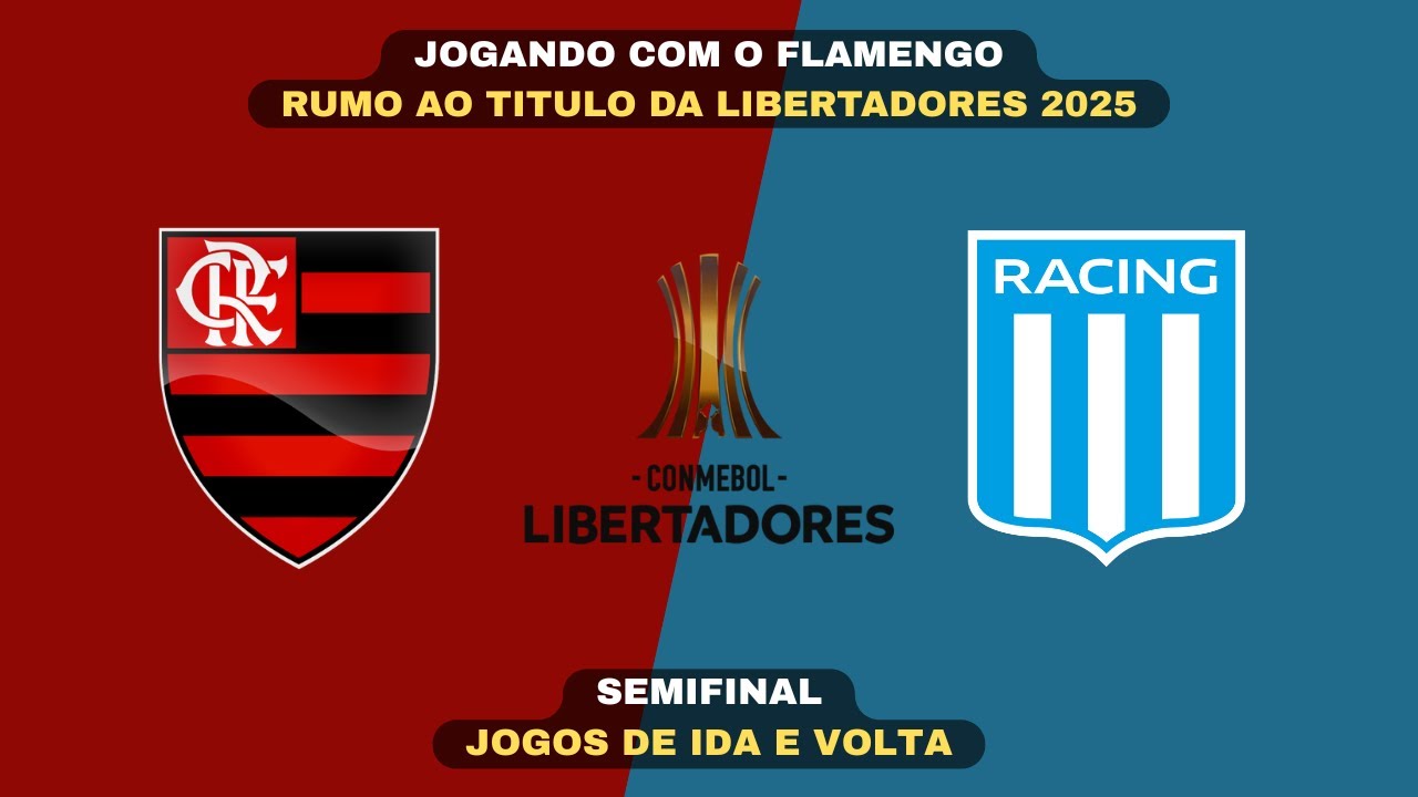 FLAMENGO x RACING 🔥 Semifinal Realista! | Libertadores 2025 | PES 21
