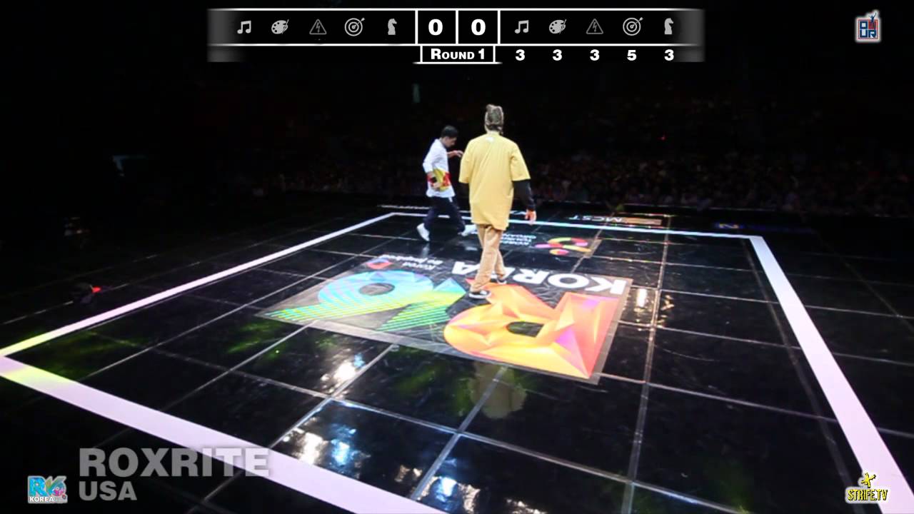 ROXRITE (USA) vs UZEE ROCK (Ukraine) | R16 Korea 2012 World Finals Bboy Solo | Quarter Final