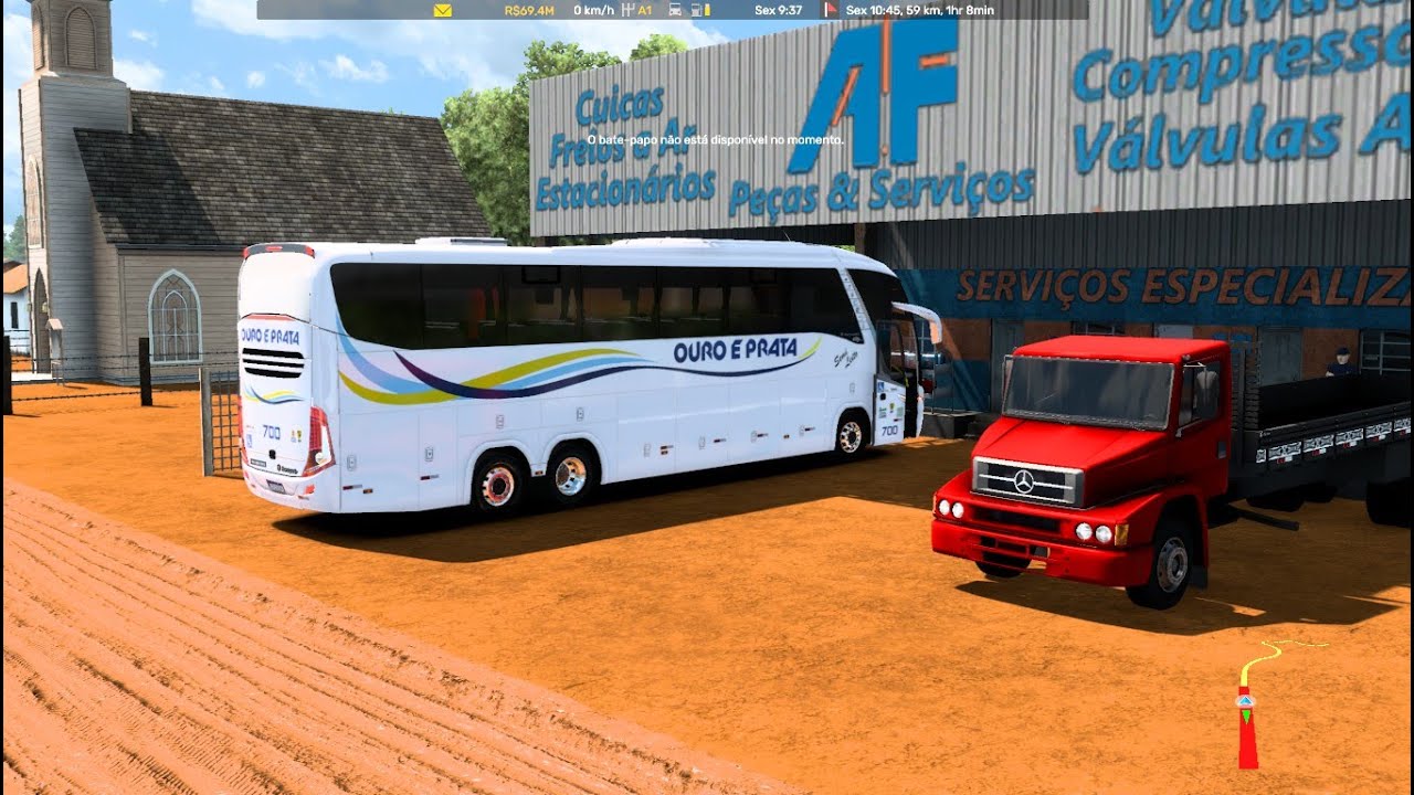 EURO TRUCK 2 MAPA RBR VIAÇÃO OURO E PRATA