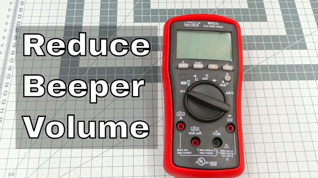 Brymen BM231/BM235: Adjust buzzer volume