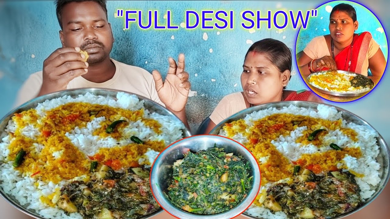 Traditional Village Style Cooking and Eating Show | Huge Indian Food Mukbang | Ramesh Village Eating