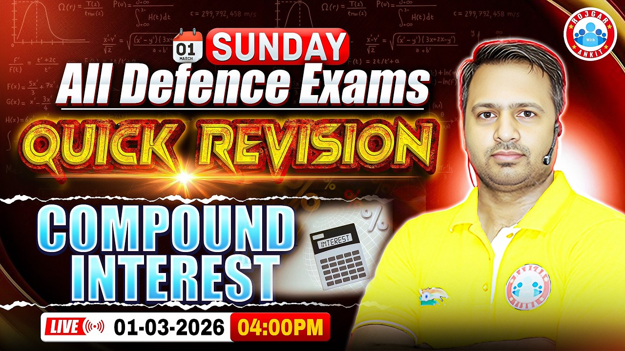 Maths For All Defence Exams | Complete Compound Interest Quick Revision | Maths By Rakesh Sir
