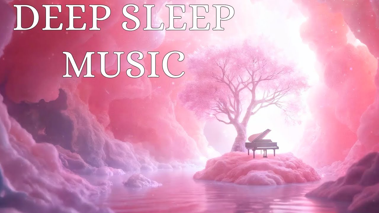 Ambient Piano Sleep Music | Rose Quartz Crystal Cave