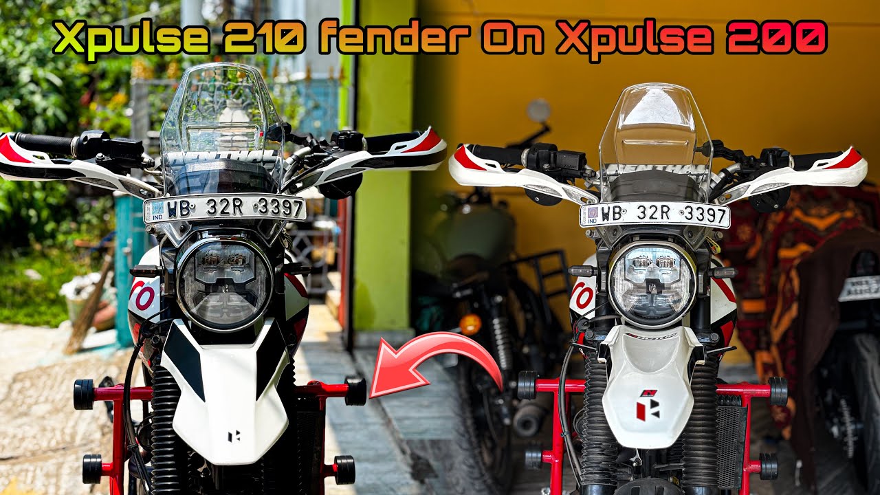 hero Xpulse 210 Fender installed in Xpulse 200😍looks awesome 🤩 Full Tutorial