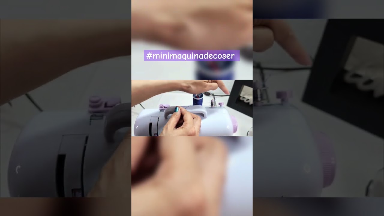 🌟&iquest;Como rellenar de hilo la bobina? es super f&aacute;cil 💕 #minimaquinadecoser