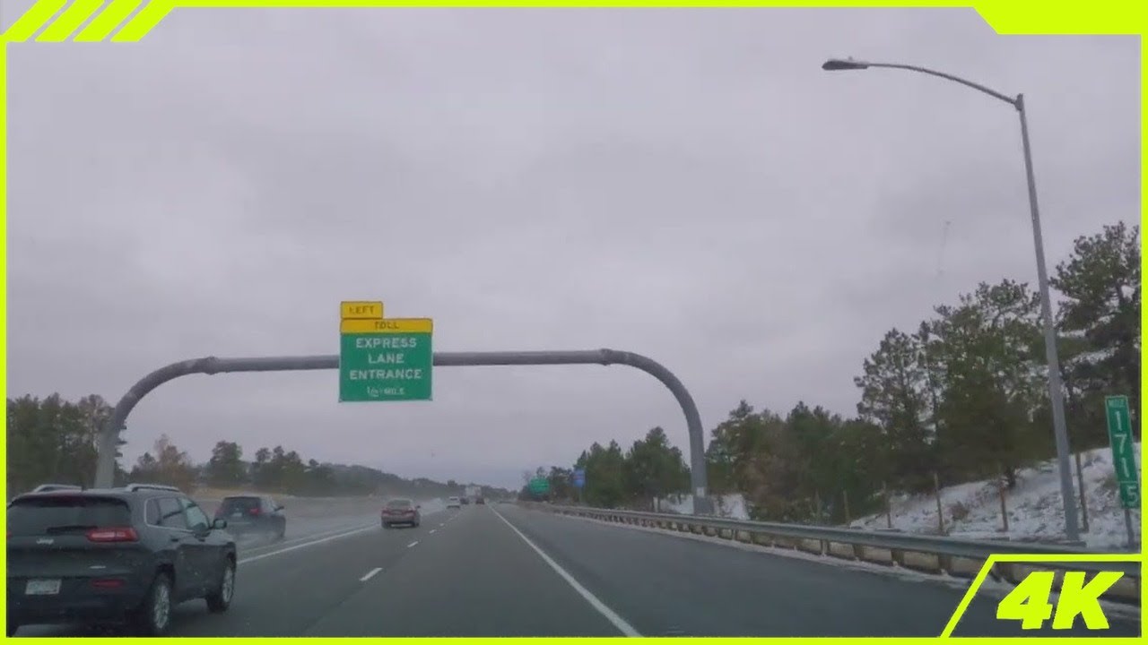 Spring Snowstorm Drive from Castle Rock to Colorado Springs – Cybertruck POV (April 2025)
