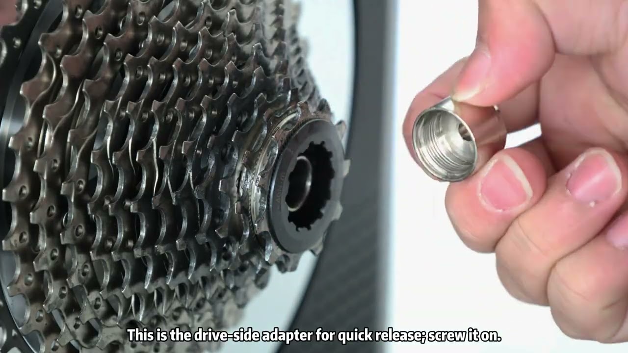 How to install the quick-release bike on the smart trainer?