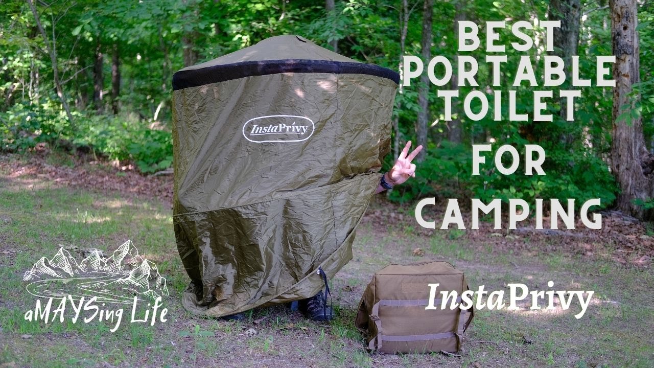 Best camping toilet w/privacy tent for overlanding or simply in an emergency.  Instaprivy!