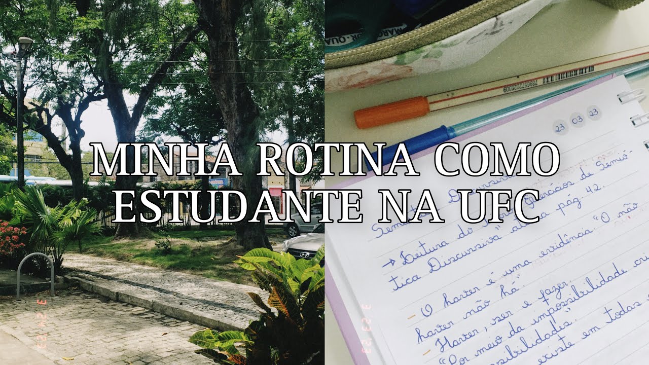 MINHA ROTINA COMO ESTUDANTE NA UNIVERSIDADE FEDERAL DO CEAR&Aacute; | #studyvlog