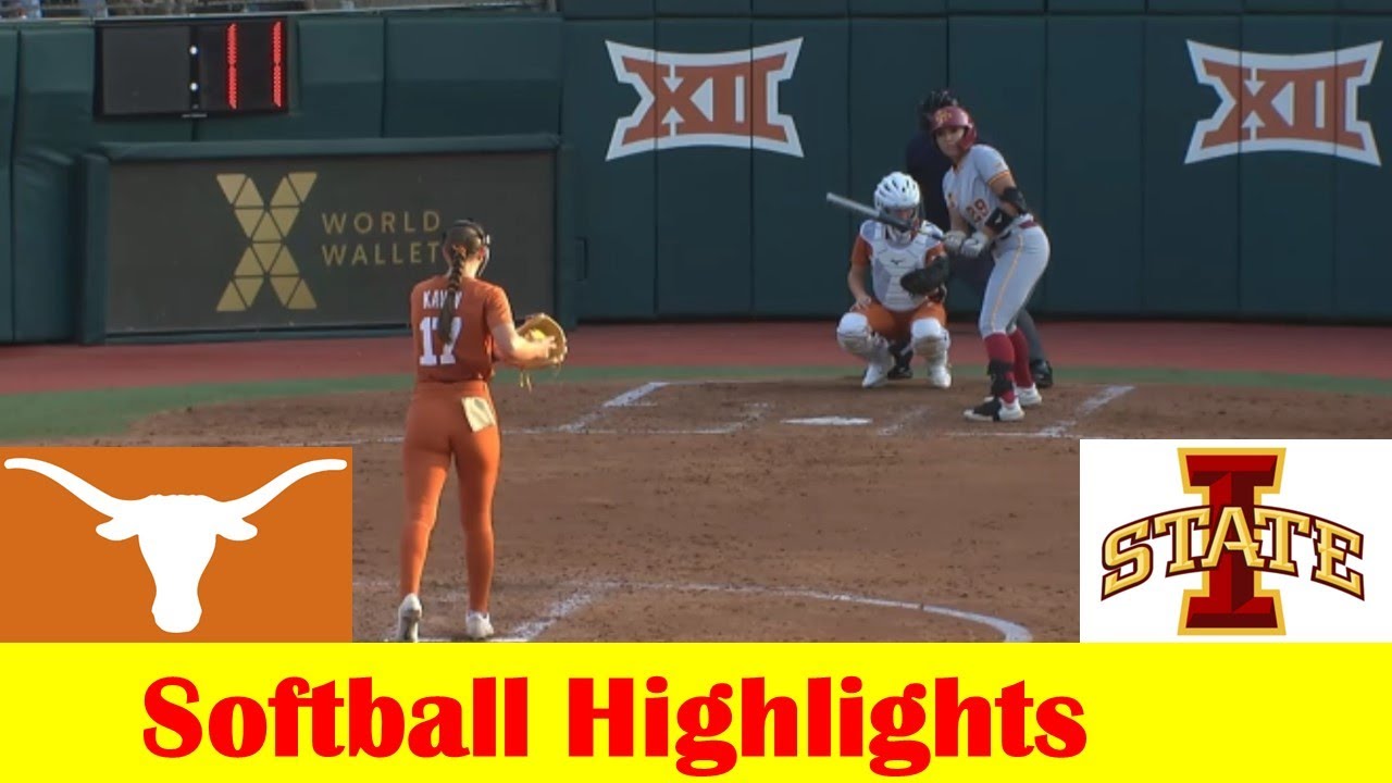 Iowa State vs #1 Texas Softball Game 1 Highlights, April 26 2024