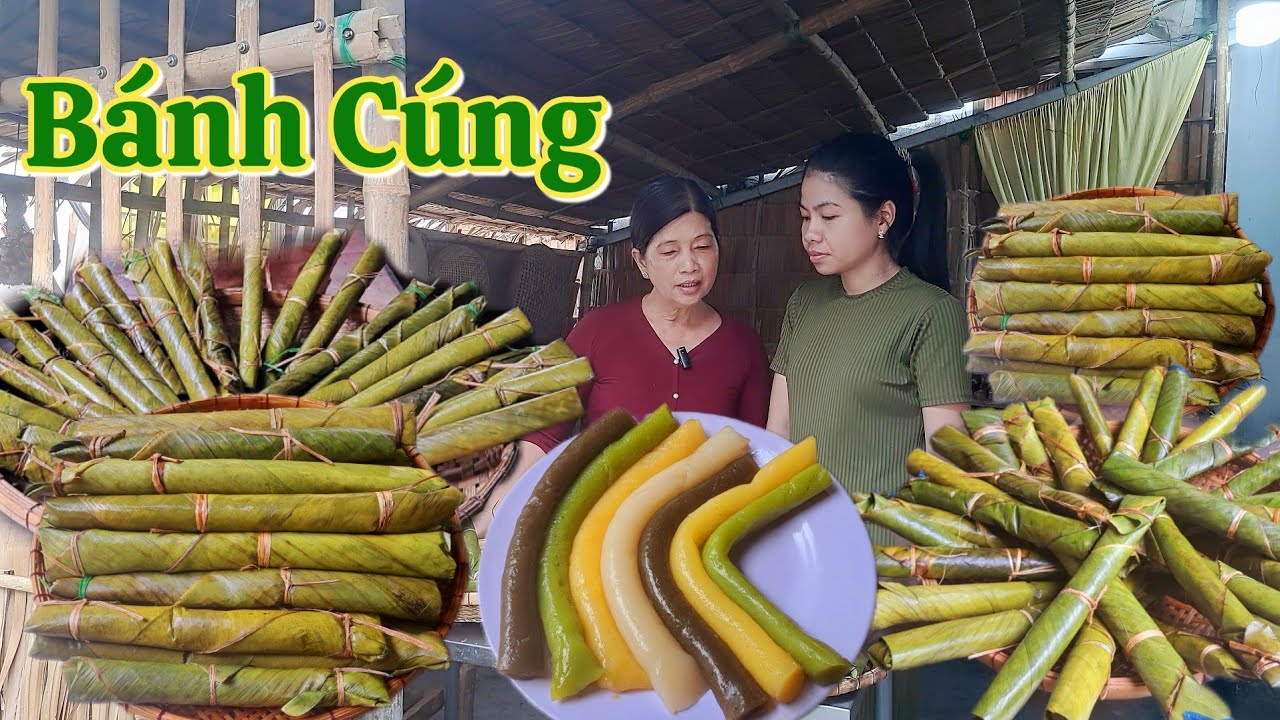 Làm Bánh Cúng - món bánh xưa mềm dai của người miền tây