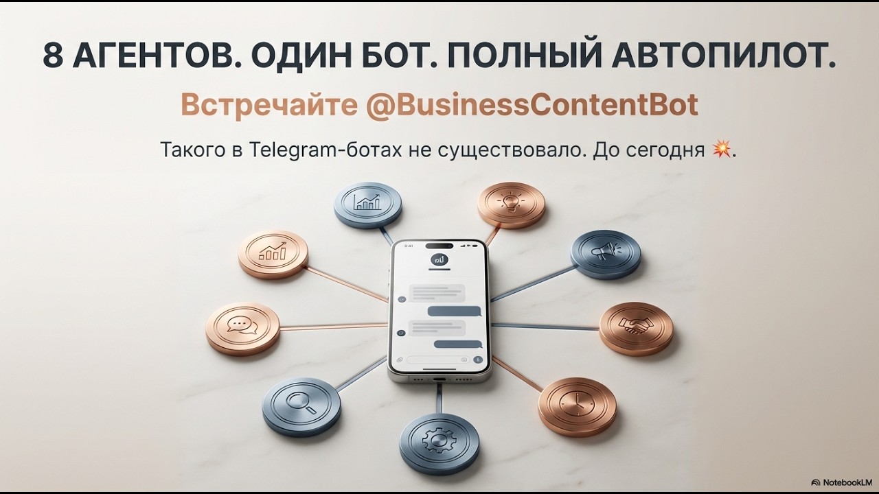 📊 8 АГЕНТОВ  ОДИН БОТ  ПОЛНЫЙ АВТОПИЛОТ, ссылка в описании