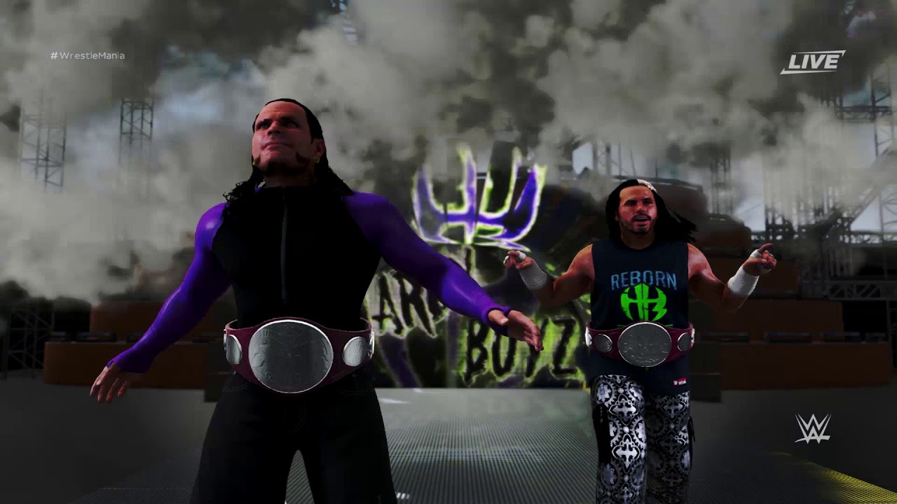 WWE 2K18 ► The Hardy Boyz (Official Entrance) With RAW Tag Team Championships
