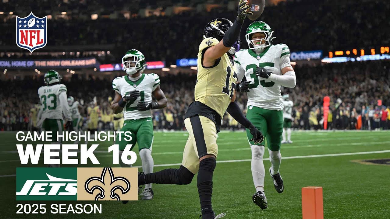 New York Jets vs. New Orleans Saints Game Highlights | NFL 2025 Season Week 16