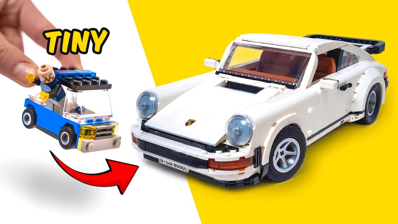 TINY vs BIGGEST LEGO Car CHALLENGE...