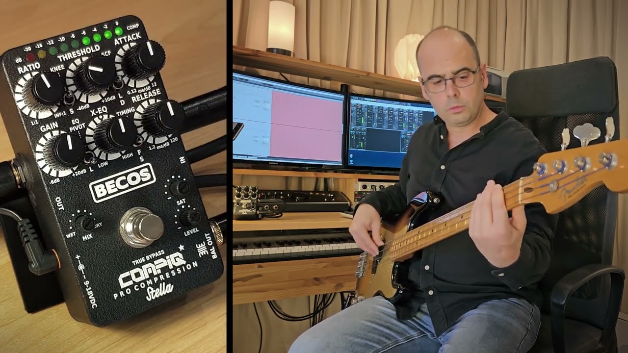 How to use compression with bass - BECOS CompIQ STELLA Pro + DITOS Trafo Output - Bass Demo
