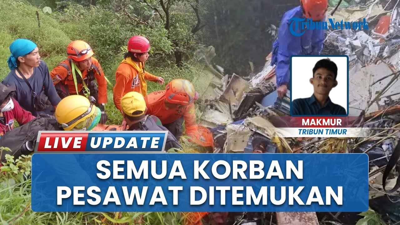 Update Pencarian Korban Pesawat ATR 42-500, Seluruh Jasad Penumpang Ditemukan