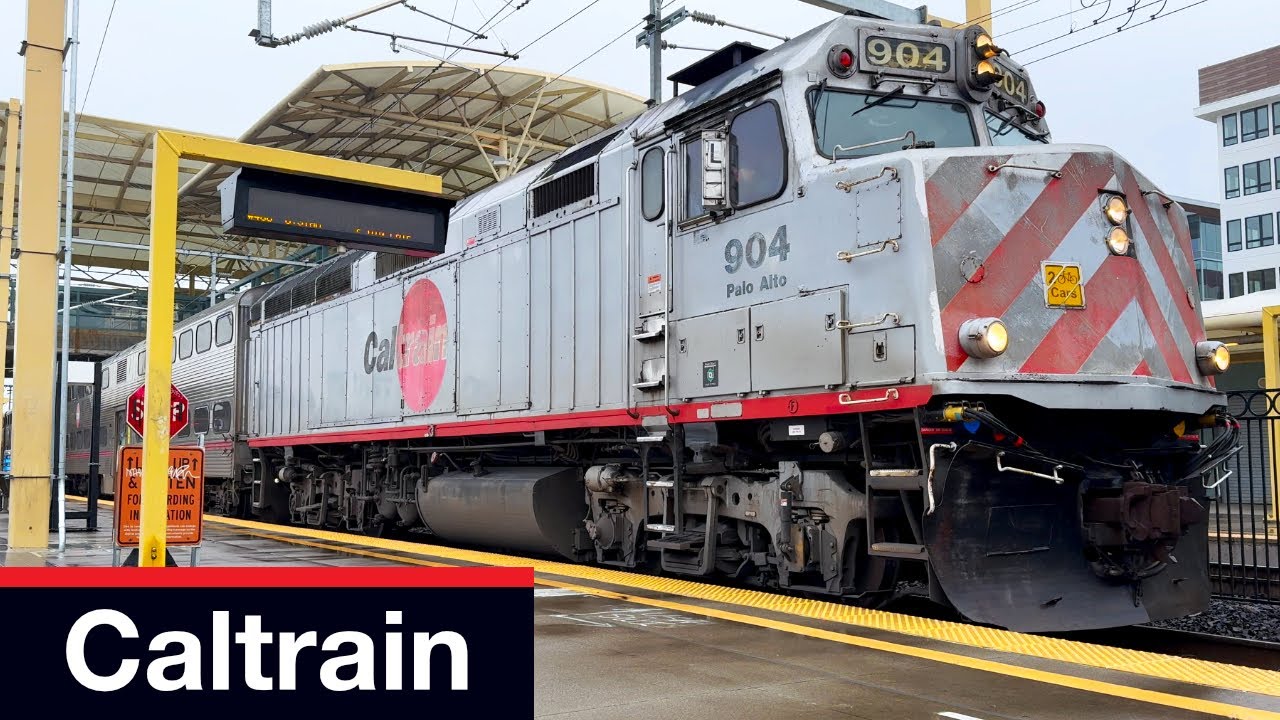 Caltrain, Baby Bullet Line, San Francisco to Millbrae Transit Center, Commuter Rail,  EMD F40PH-2