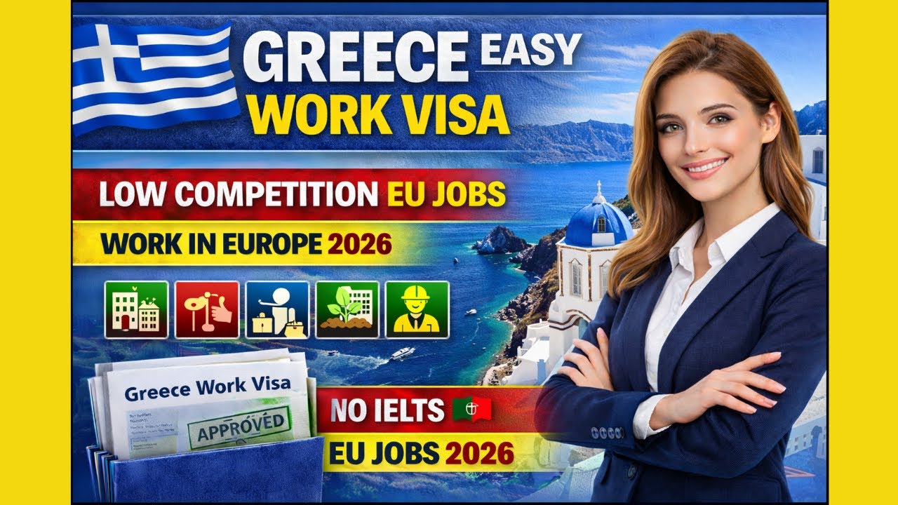 Рабочая виза в Грецию на 2026 год 🇬🇷 | Легкодоступная работа | Рабочая виза в ЕС с низкой конкуре...