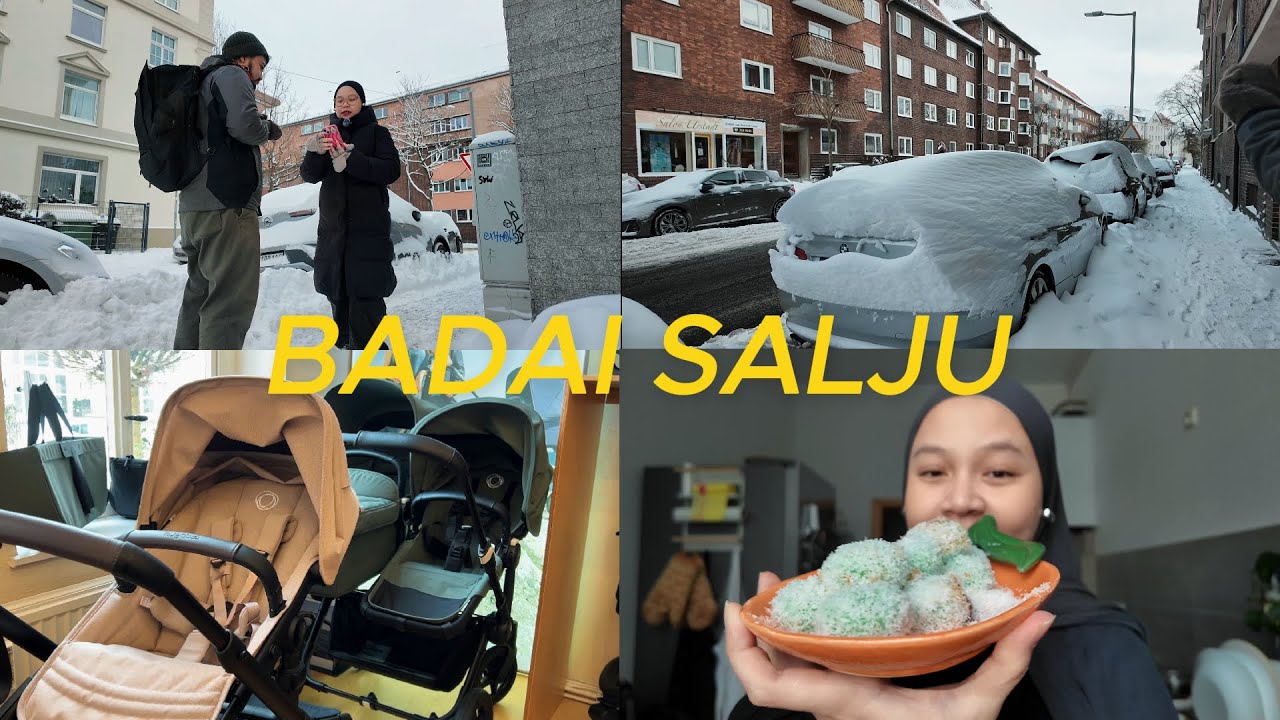 bukannya diem di rumah, malah test drive stroller...