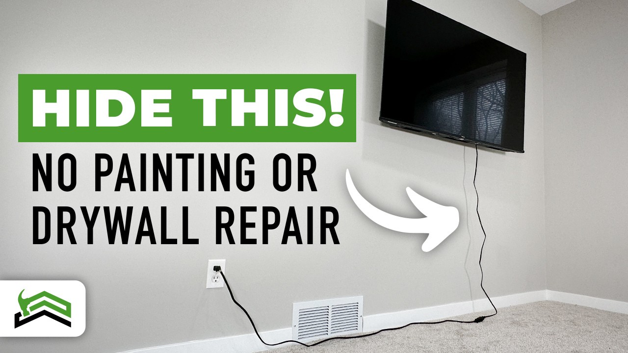 How To Hide TV Power Cord And Cables | Easy Way To Move An Outlet