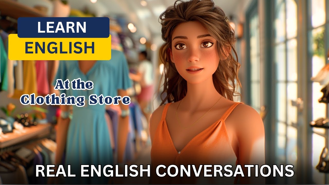 Real English Conversations | At the Clothing Store | Learning English by conversation | Speaking