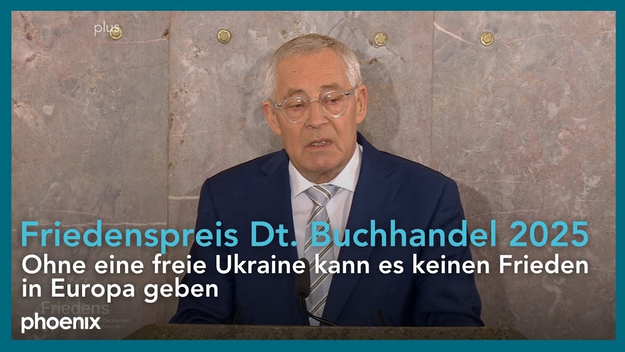 Friedenspreis Dt. Buchhandel 2025: Ohne eine freie Ukraine kann es keinen Frieden in Europa geben