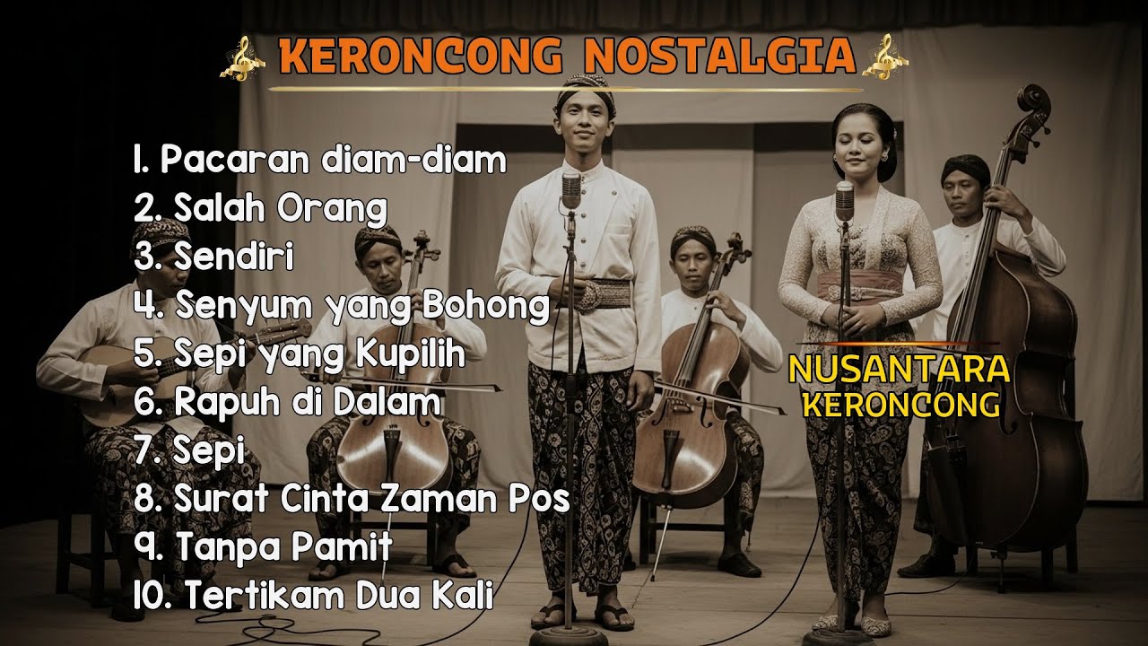 Keroncong Klasik Lawas Indonesia Pilihan | Nostalgia Musik Damai untuk Menemani Waktu Santai