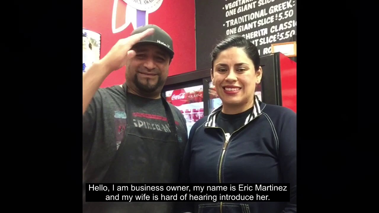 HELP PROMOTE DEAF BUSINESS FOR FAMOUS ORIGINAL NEW YORK PIZZERIA