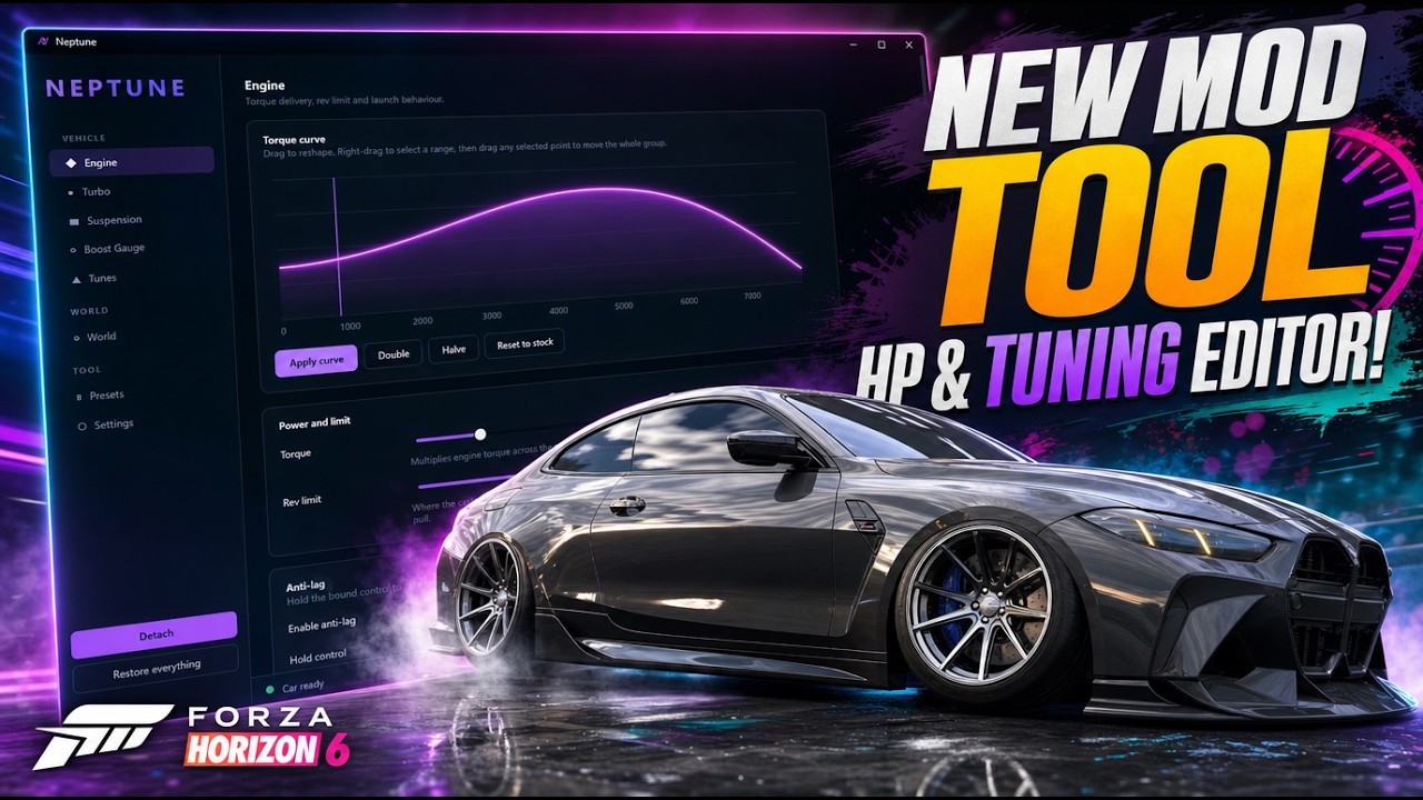 НОВЫЙ ТЮНИНГ-МОД ДЛЯ FORZA HORIZON 6! СПИДХАК, ПНЕВМОПОДВЕСКА, МАКСИМАЛЬНАЯ МОЩНОСТЬ И МНОГОЕ ДРУ...