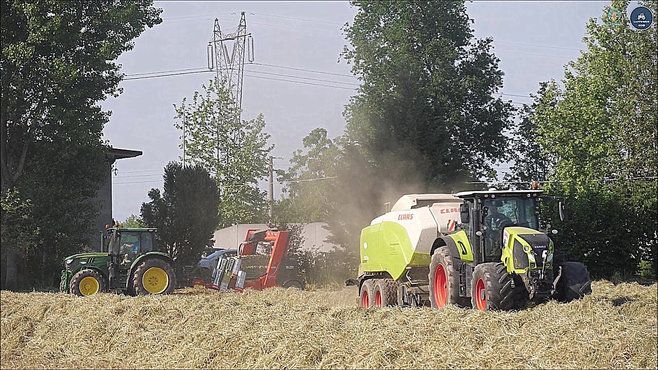 CLAAS - Axion 870 + Quadrant 5300RC | JD 6130R + Kuhn SW 4101 | Gavazzoni Srl | Fienagione 2024