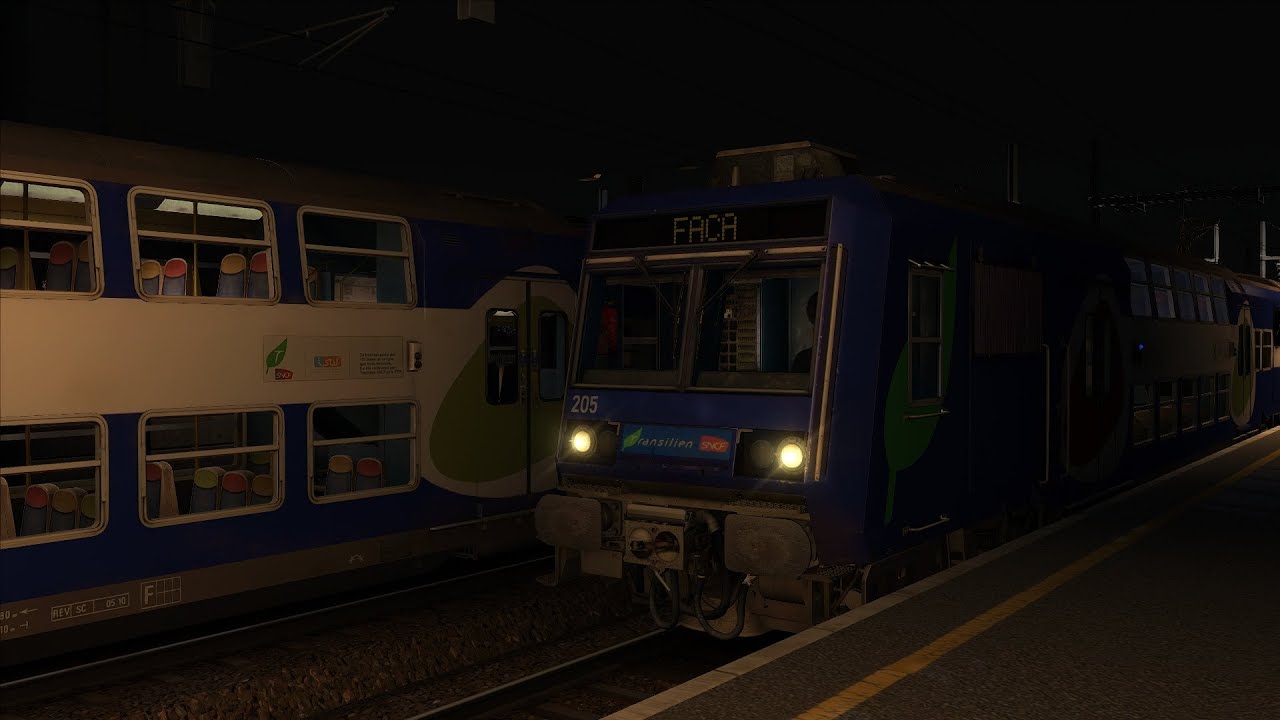 Train Simulator Classique : RER D de Nuit entre Melun et Corbeil en Z2N de SimExpress !
