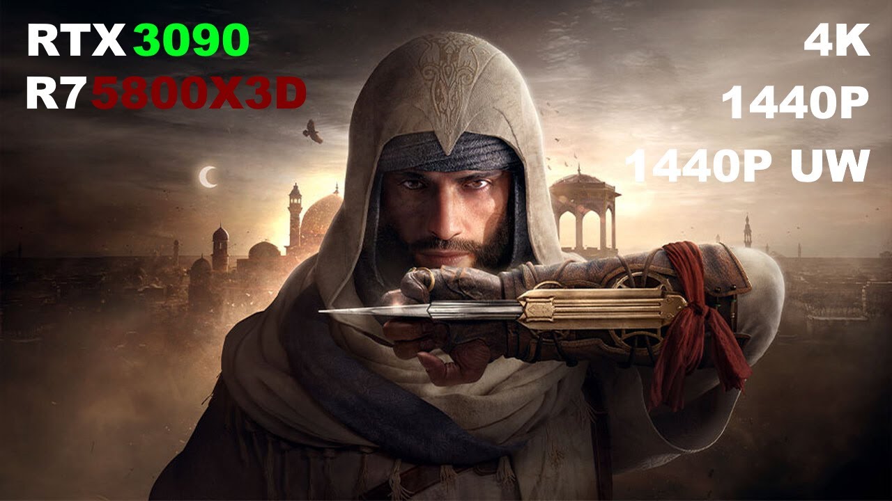 Assassin's Creed Mirage | Benchmark | RTX 3090| Highest Settings | 4K-1440P-Ultrawide | Benchmark