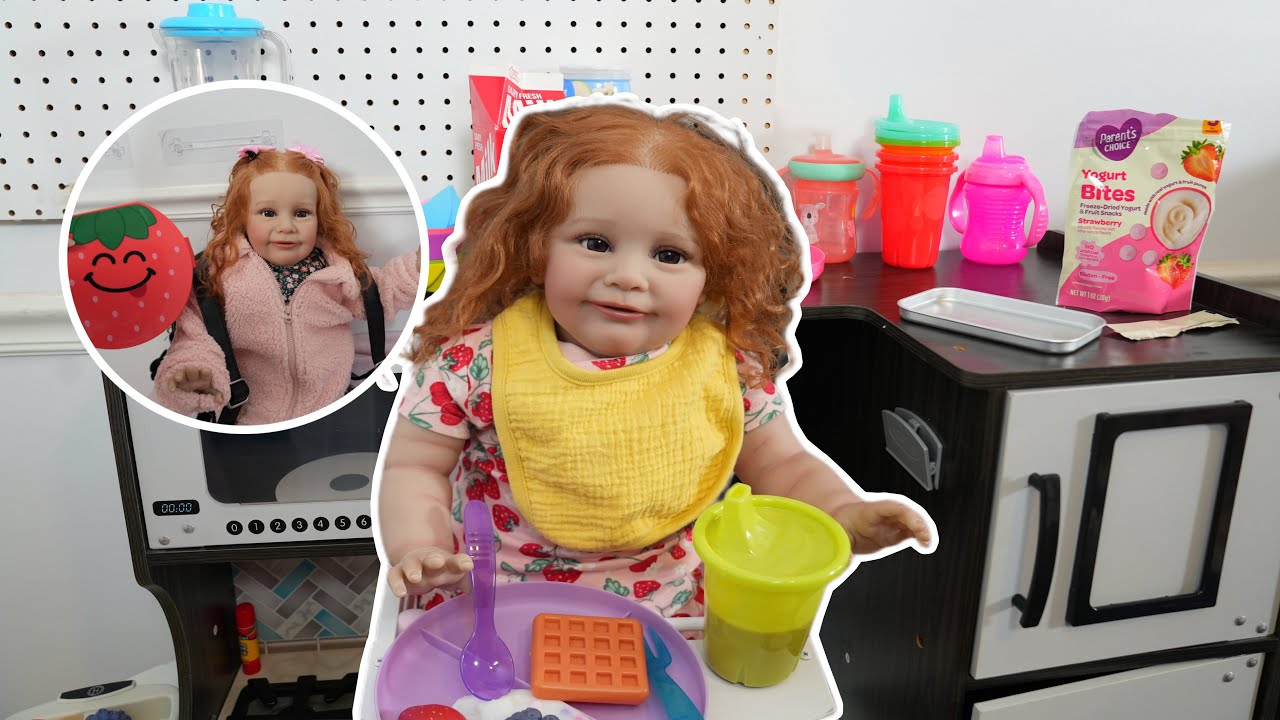 Reborn doll Annie's before Preschool Morning routine reborn role play