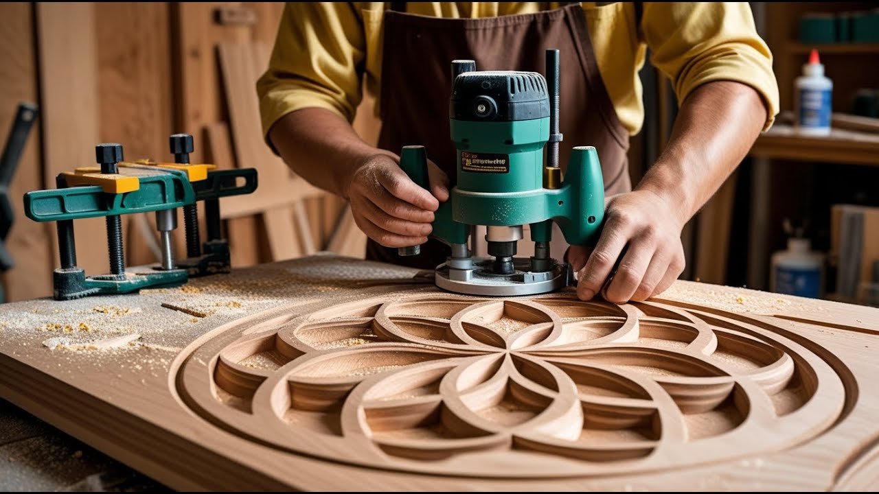 The Perfect Coffee Table with Artistic Hand-Painted Patterns by a Talented Talented Young Artisan