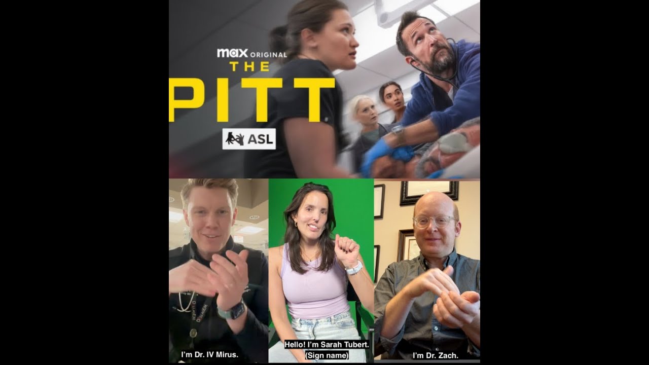 Director of ASL-dubbed “The Pitt” collaborated with real-life Deaf, CODA doctors