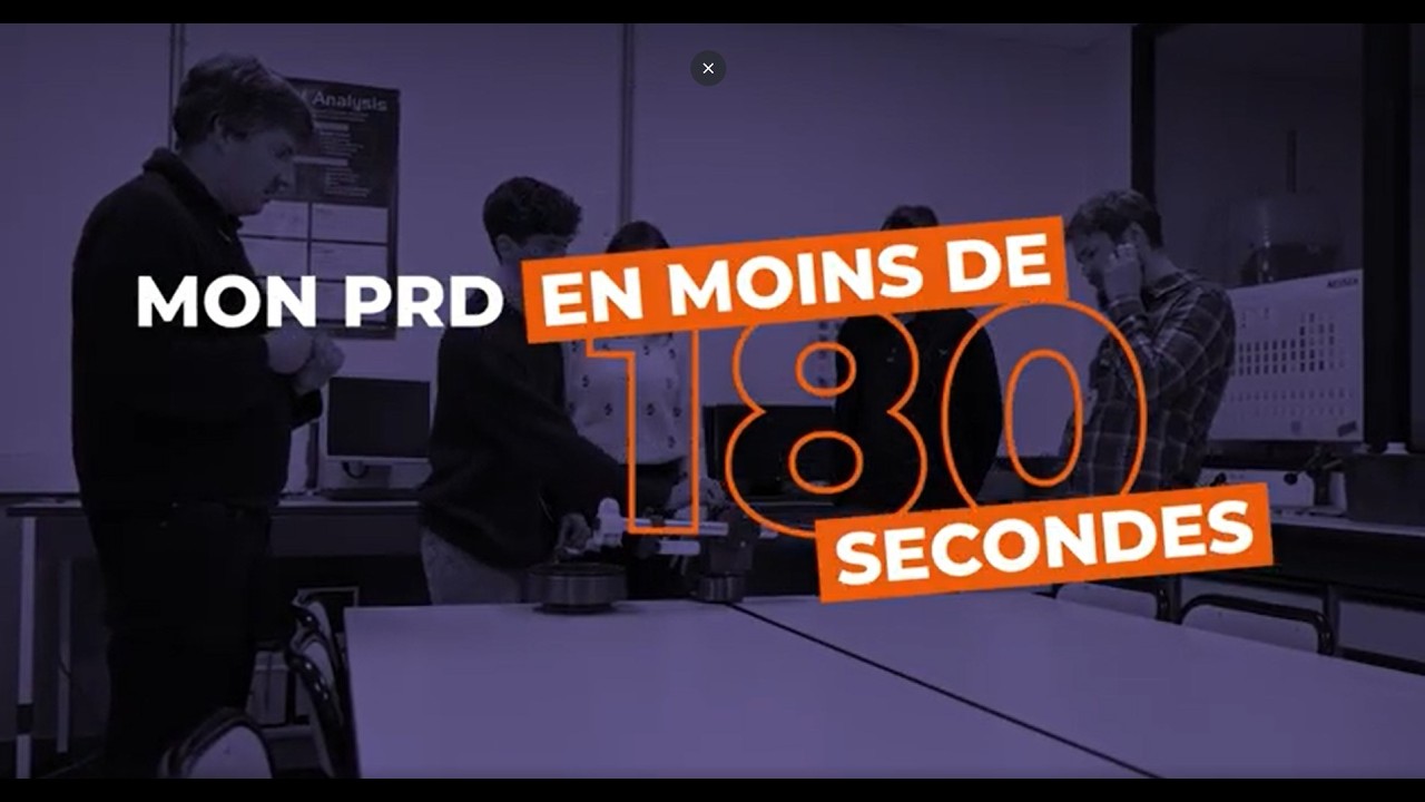 Mon PRD en moins de 180 secondes