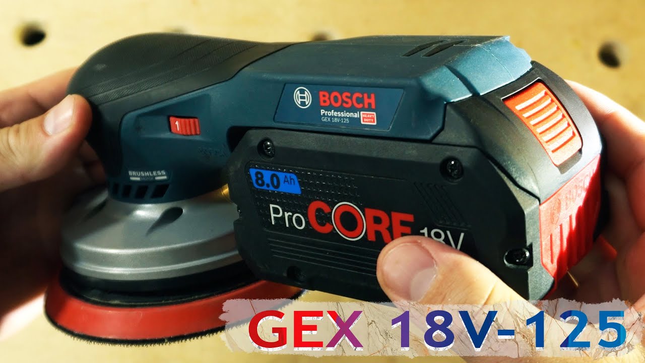 Эксцентриковая шлифмашина BOSCH GEX 18V-125