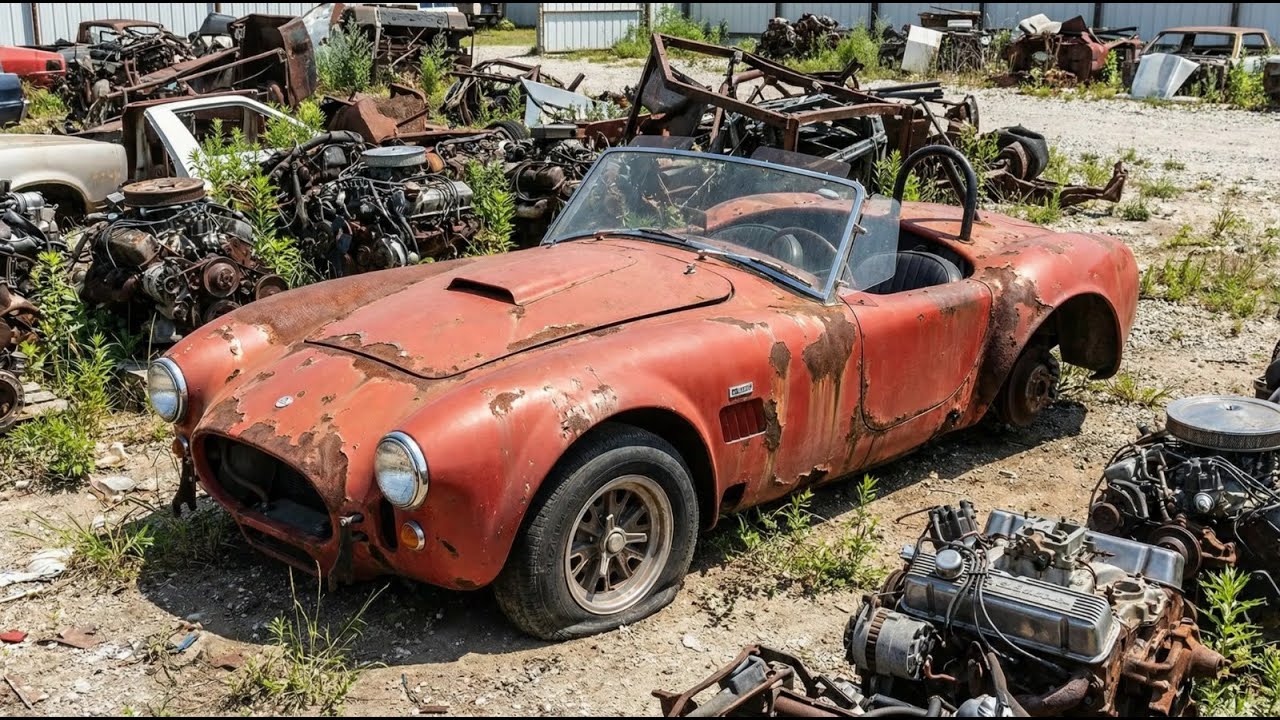 (ASMR-реставрация автомобилей) В свалке найден легендарный Shelby Cobra 427! Полная реставрация