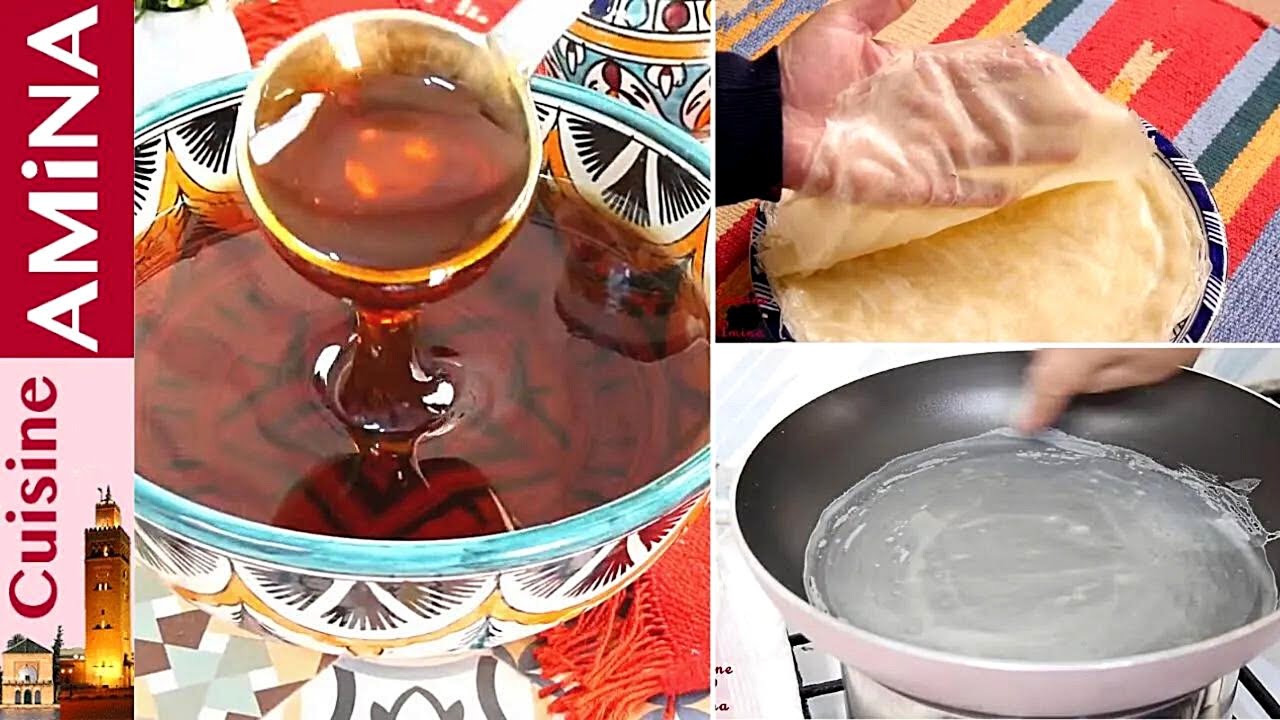 تحضيرات رمضان عسل منزلي ناجح  100% + ورقة بسطيلة لجميع الإستعمالات سهلة   مطبخ أمينة المراكشية